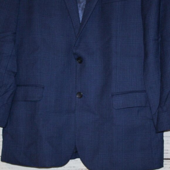 Awearness Kenneth Cole Slim Fit Sport Coat Blue Size 44 Regular - Picture 4 of 8